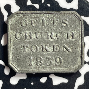 1839 Scotland Fife Cults Communion Token Lot#T7102
