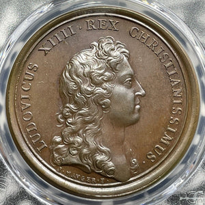 "1661" France Battle Of The Dauphin Medal PCGS SP63BN Lot#G6970 Divo-65