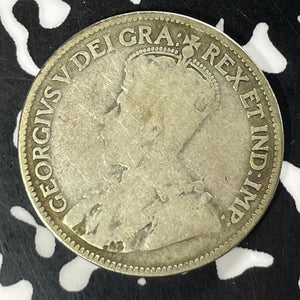 1915 Canada 25 Cents Lot#T4864 Silver! Key Date!