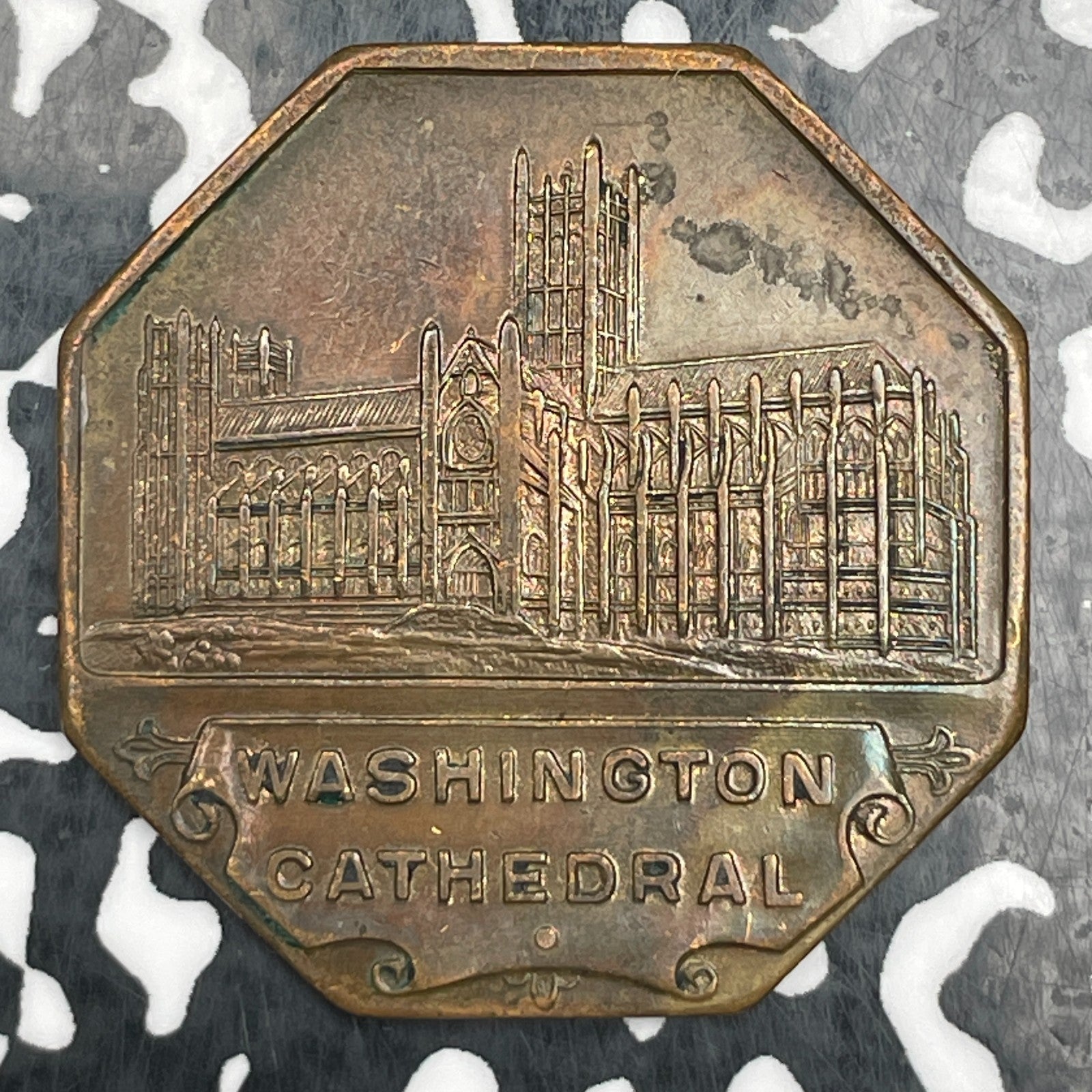 Undated U.S. Washington Cathedral Token Lot#N1911 32mm