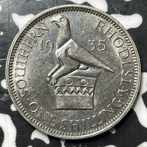 1935 Southern Rhodesia 1 Shilling Lot#JM7813 Silver! High Grade! Beautiful!