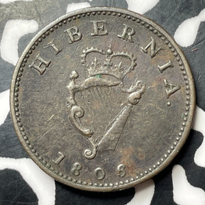 1806 Ireland George III Farthing Lot#MK286