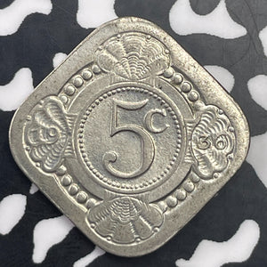 1936 Netherlands 5 Cents Lot#C1404 High Grade! Beautiful!
