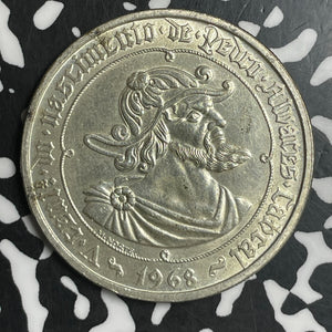 1968 Portugal 50 Escudos Lot#T6710 Silver! High Grade! Beautiful!