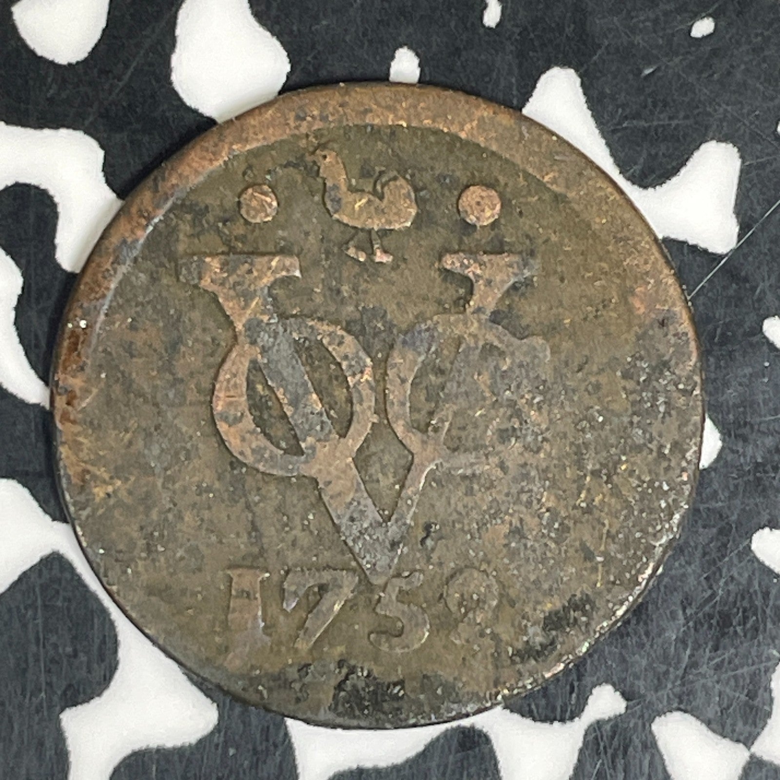 1752 Netherlands East Indies 1/2 Duit Half Duit Lot#C6270