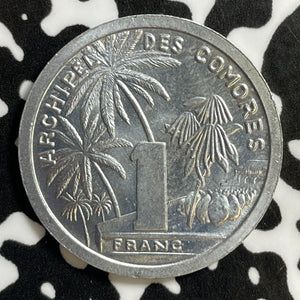 1964 Comoros Islands 1 Franc Lot#E3155 High Grade! Beautiful!