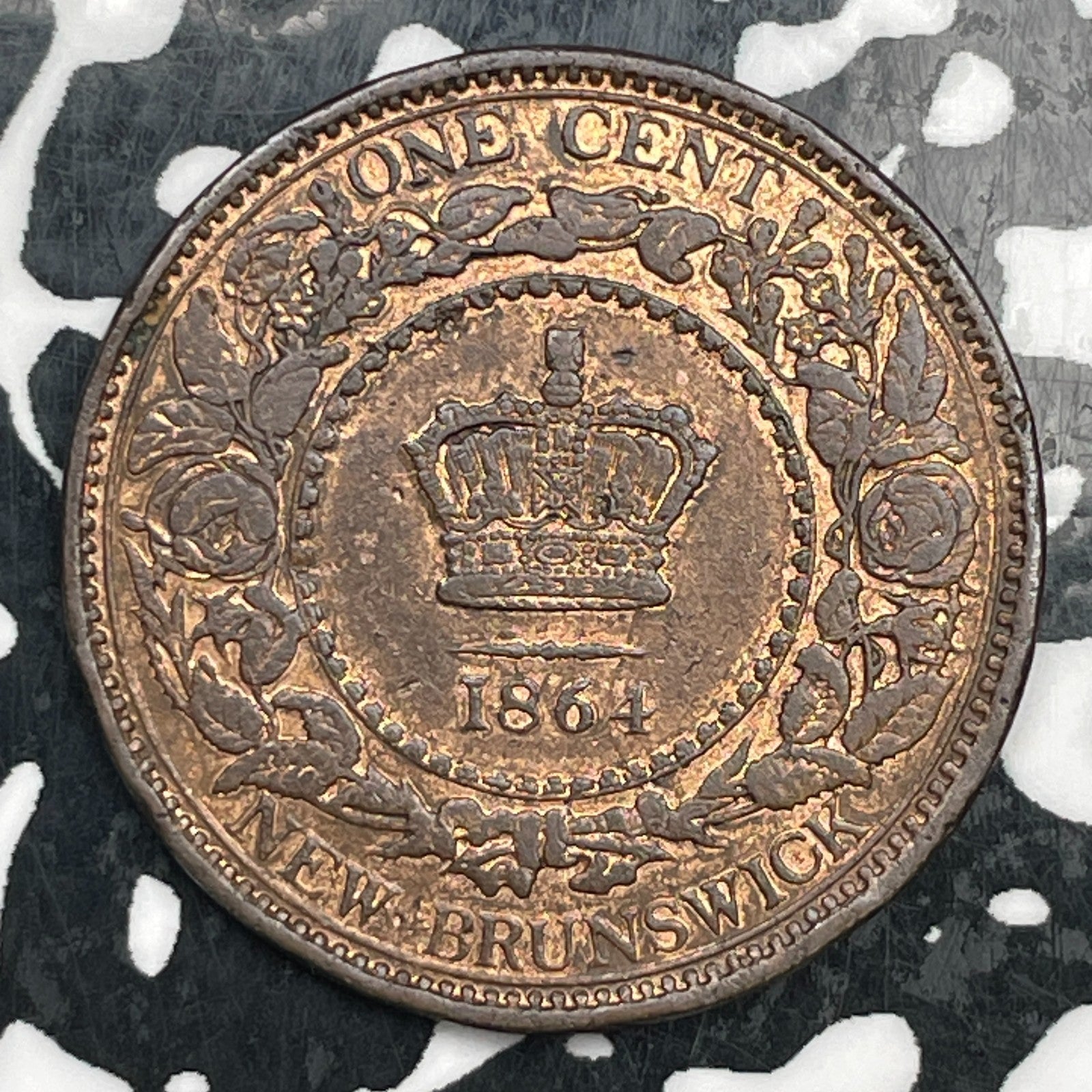 1864 New Brunswick 1 Cent Lot#N2599