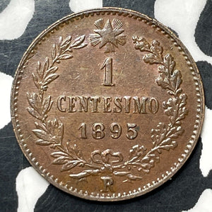 1895 Italy 1 Centesimo Lot#E7153 High Grade! Beautiful!