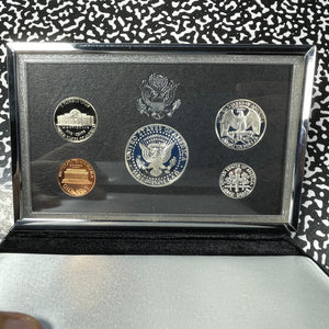 1995 U.S. Mint 5x Coin Premier Silver Proof Set Lot#B2819 With Case