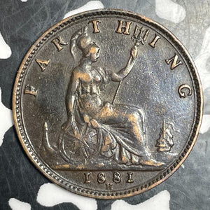 1881-H Great Britain Farthing Lot#T2874
