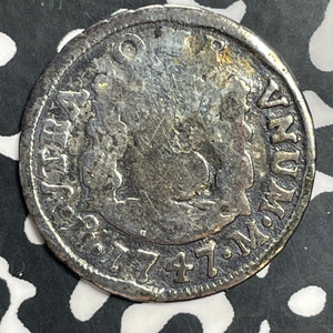 1747-Mo Mexico 1 Real Lot#T0246 Silver! Polished