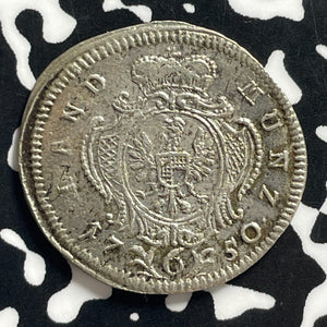 1750 Germany Brandenburg-Ansbach 6 Kreuzer Lot#JM0005 Silver! Nice!