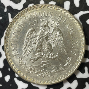 1944 Mexico 1 Peso Lot#E5022 Silver! High Grade! Beautiful!