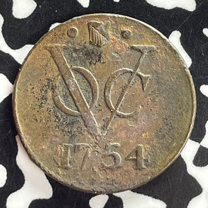 1754 Netherlands East Indies Utrecht 1 Duit Lot#T7461