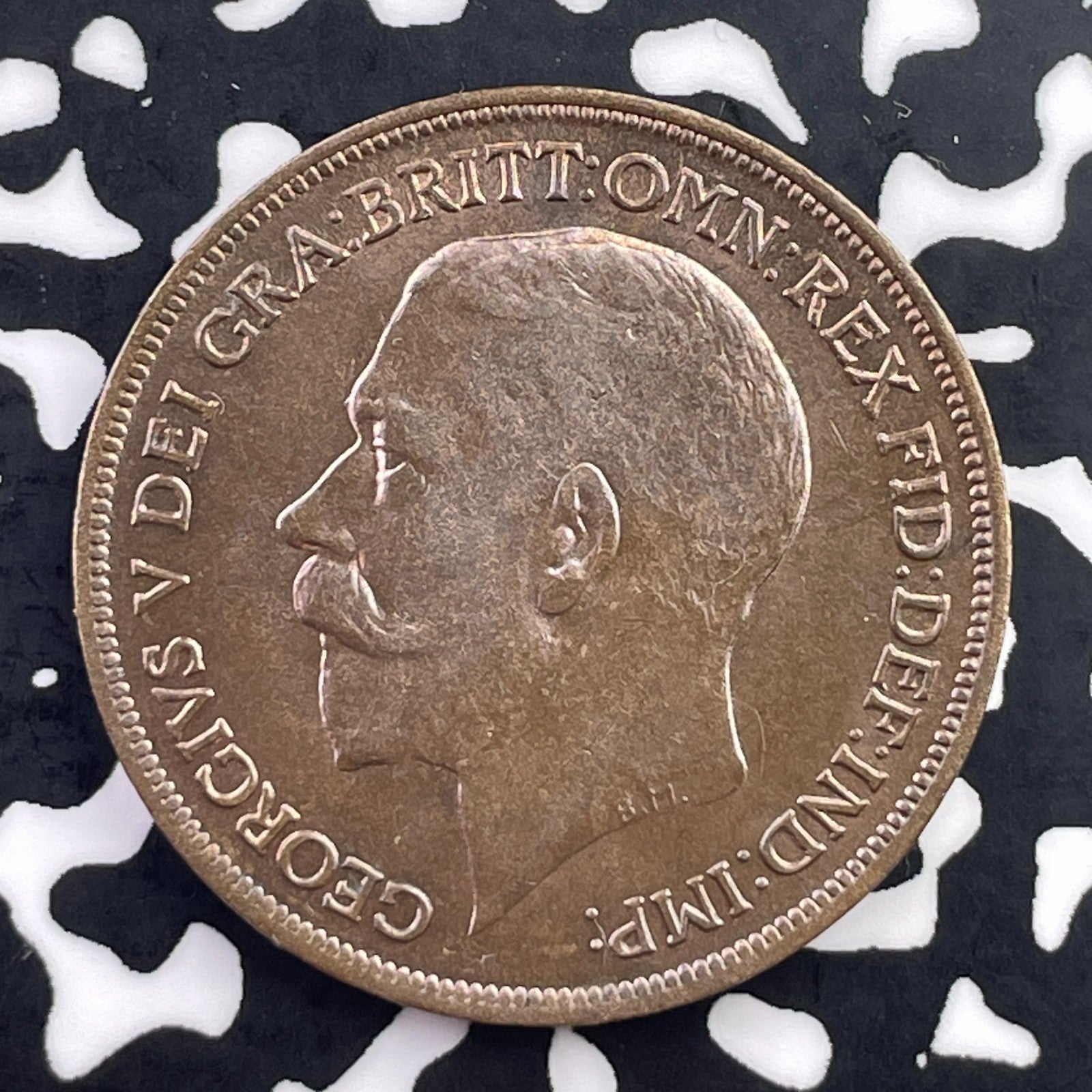 1913 Great Britain 1 Penny Lot#C5604 High Grade! Beautiful!