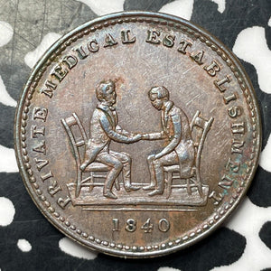 1840 Scotland Glasgow Dr. Stuart Farthing Token Lot#JM8491 High Grade! Beautiful