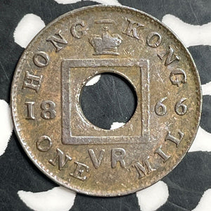 1866 Hong Kong 1 Mil Lot#E9678