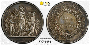 (1880-DT) France Loire Agriculture/Viticulture Jeton PCGS MS62 Lot#G9444 Silver!