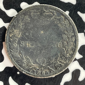 1885 Great Britain 1 Shilling Lot#T7324 Silver!