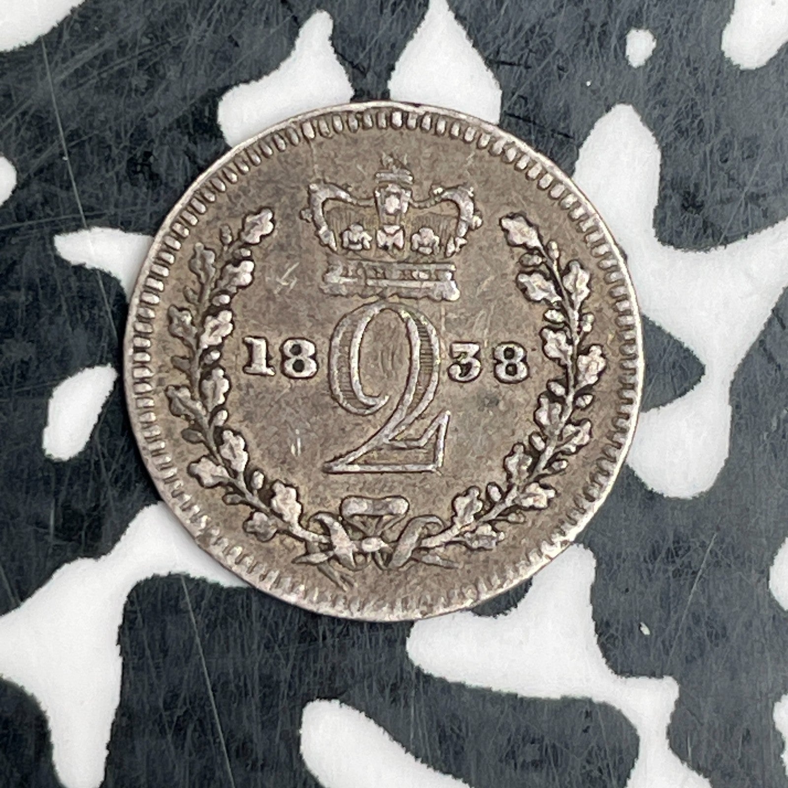 1838 Great Britain 2 Pence Lot#N1754 Silver!