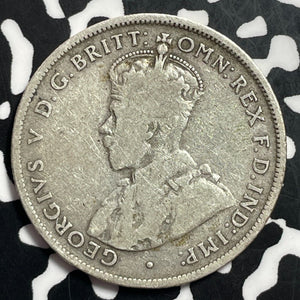 1923 Australia 1 Florin Lot#T1549 Silver! Better Date