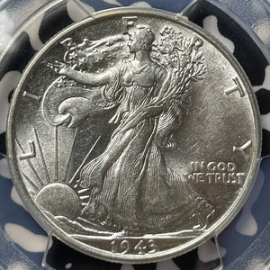 1943 U.S. 50 Cents Walking Liberty Half Dollar  PCGS AU58 Lot#G9301 Silver!