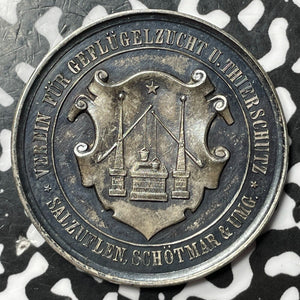 Undated Germany Berlin Poultry Farming Medal Lot#JM6903 Silver! 35mm