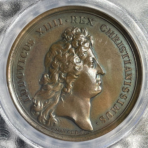 "1672" France Academy Restrike Medal PCGS MS62BN Lot#GV7756 Nice UNC! Divo-119