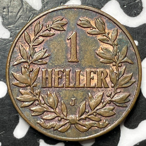 1905-J German East Africa 1 Heller Lot#D7329 High Grade! Beautiful!