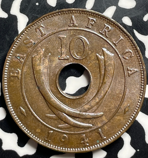 1941 East Africa 10 Cents Lot#T9370 High Grade! Beautiful!