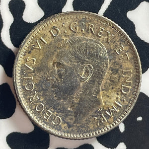 1944 Canada 10 Cents Lot#T7857 Silver! High Grade! Beautiful Toning!