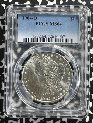 1904-O U.S. $1 Morgan Dollar PCGS MS64 Lot#G435 Silver! Choice UNC!