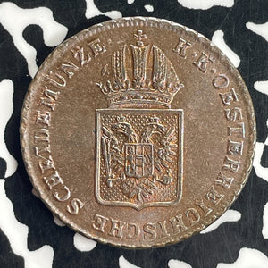 1816-A Austria 1 Kreuzer Lot#T8385 High Grade! Beautiful!