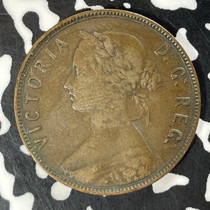 1876-H Newfoundland Large Cent Lot#T4828 Nice!