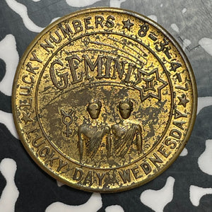 1936 U.S. Gemini Good Luck Token Lot#T2487 High Grade! Beautiful!