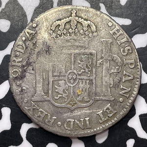 1775-DA Chile 2 Reales Lot#JM8944 Silver! Very Scarce!