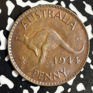 1944 Australia 1 Penny Lot#E1135 High Grade! Beautiful!