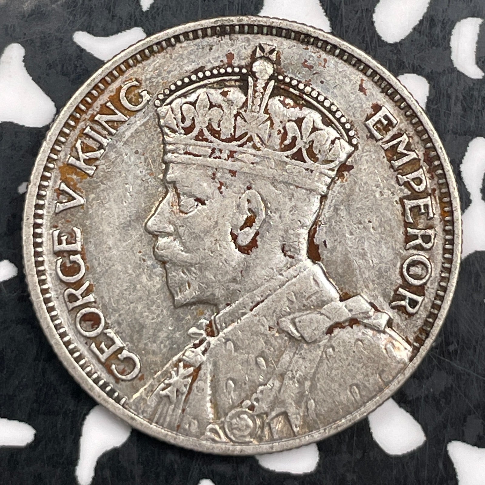 1934 New Zealand 1 Shilling Lot#F5447 Silver!