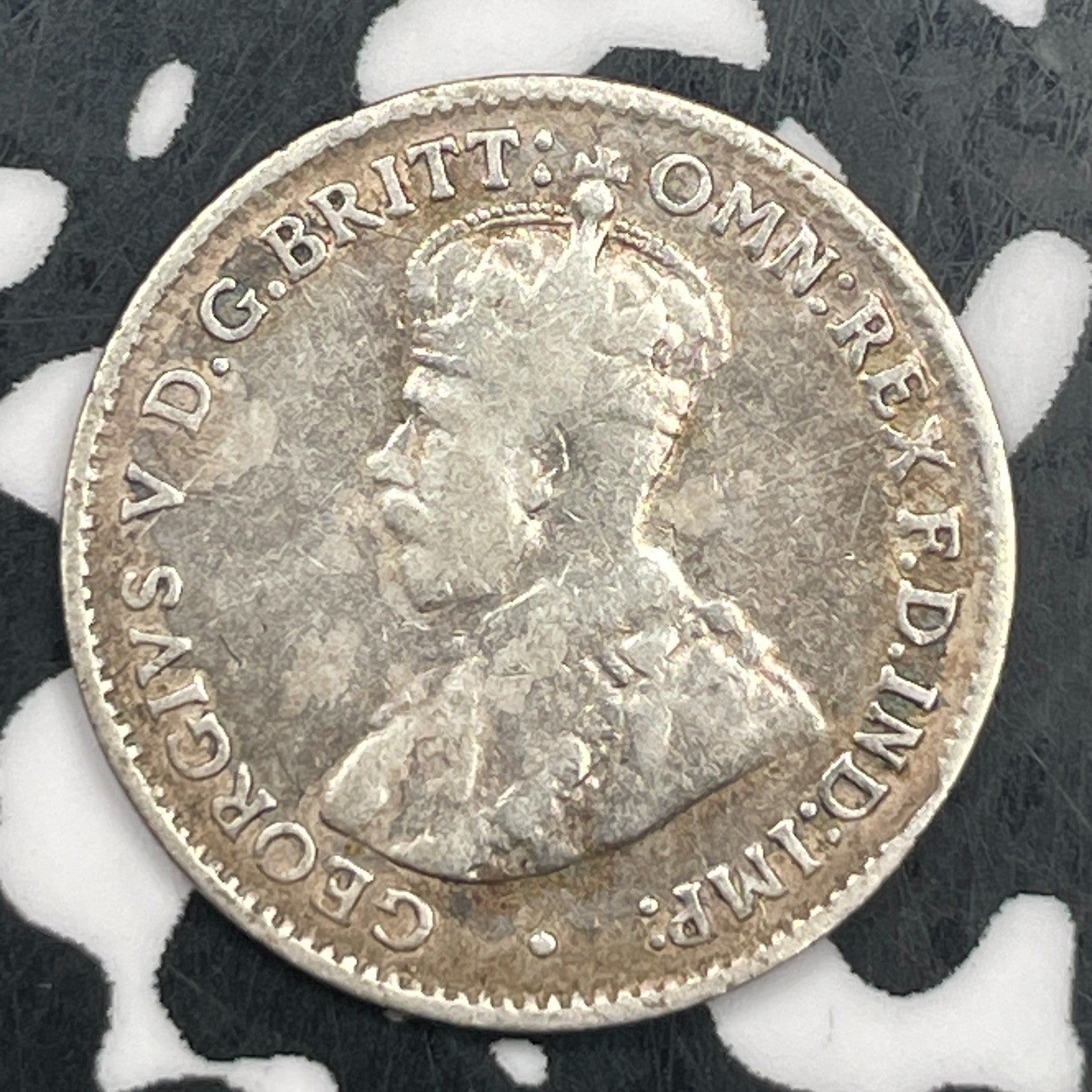 1927 Australia 3 Pence Threepence Lot#F5319 Silver!