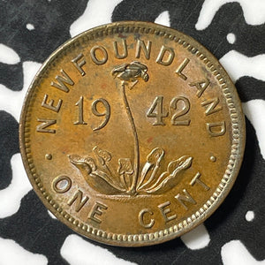 1942 Newfoundland Small Cent Lot#E4907 High Grade! Beautiful!