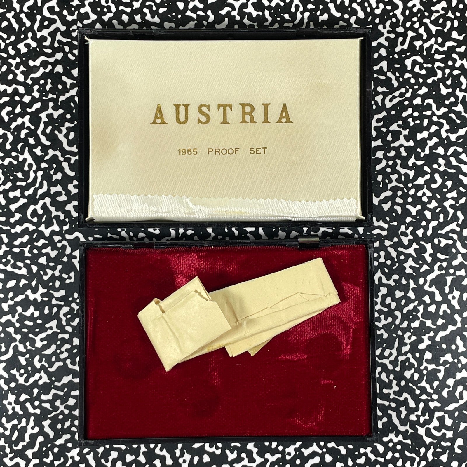 1965 Austria 7x Coin Proof Set Lot#B3390 Including Silver! With Case