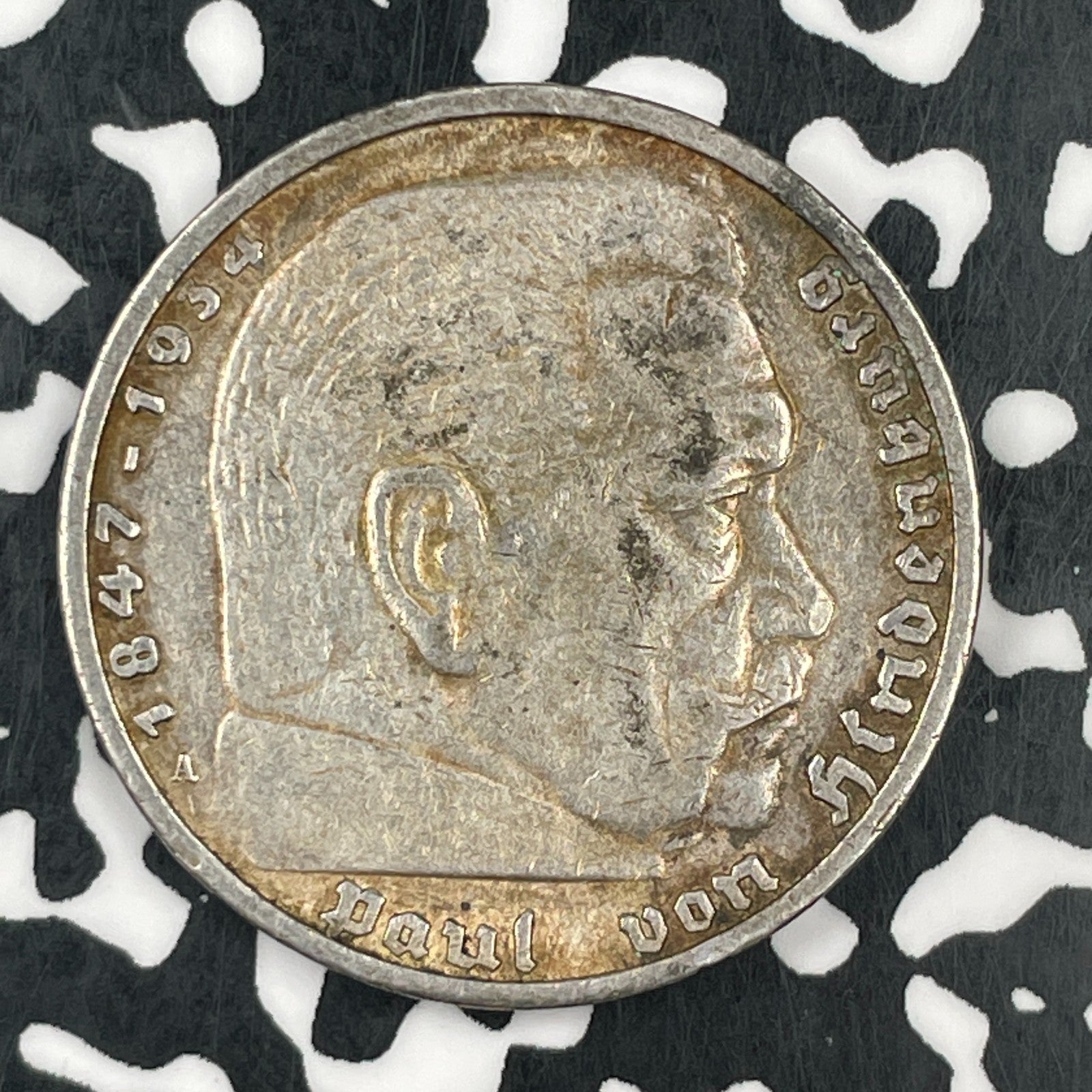 1935-A Germany 5 Mark Lot#F7391 Silver!