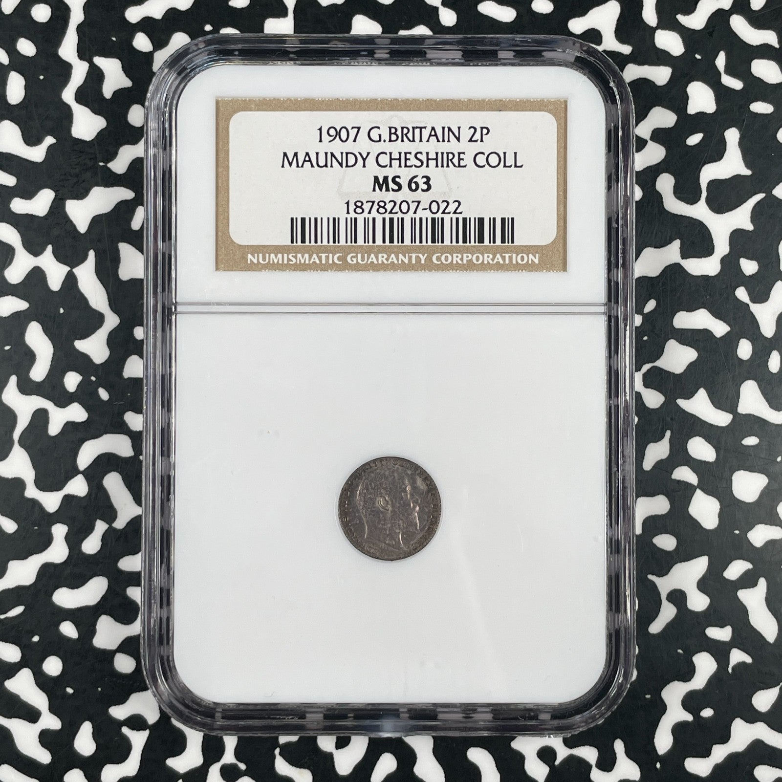 1907 Great Britain Maundy 2 Pence NGC MS63 Lot#G3387 Silver! Cheshire Collec.