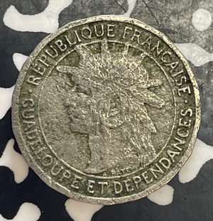 1903 Guadeloupe 50 Centimes Lot#T6378