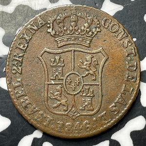 1846 Spain Catalonia 3 Quartos Lot#MK334