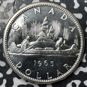 1965 Canada $1 Dollar Lot#D7026 Large Silver Coin! Proof! High Grade! Beautiful!
