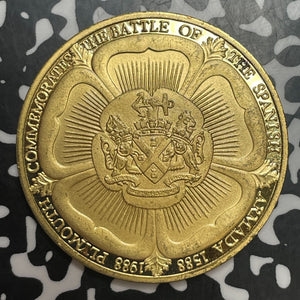 1988 U.S. Plymouth Spanish Armada Medal Lot#T2503 High Grade! Beautiful! 39mm