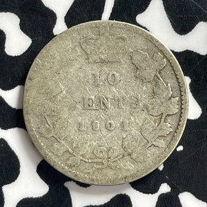 1901 Canada 10 Cents Lot#C0780 Silver!