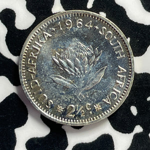 1964 South Africa 2 1/2 Cents Lot#T9532 Proof!