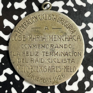 1926 Uruguay Melo to Buenos Aires Cycling Race Medal Lot#E2518 37mm